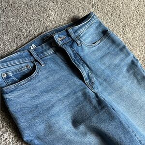 Jcrew slim wide leg with frayed bottom